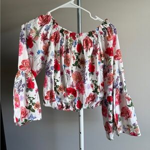 Floral Off-Shoulder Women's Top